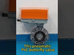 Questa valvola a farfalla pneumatica in PVC