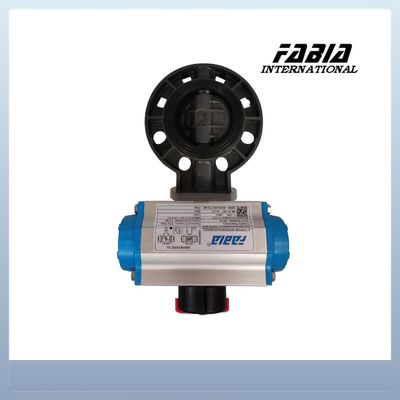 Pneumatic Soft Seal  Butterfly Valve Clamp PVC Valve Lightweight and Cost-Effective