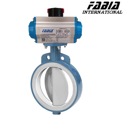 Clampada pneumatica con rivestimento in fluoro