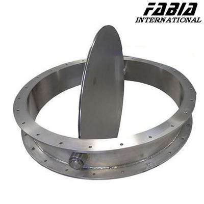 200 mm 150 mm 110 mm Flanges in acciaio inossidabile Valvola di ventilazione a farfalla per la linea d'acqua