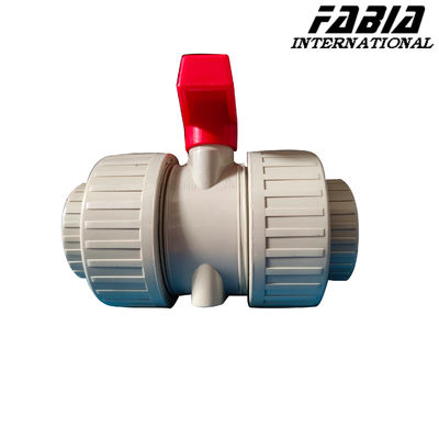 Valvola a sfera ad alta pressione a doppio comando manuale in PVC