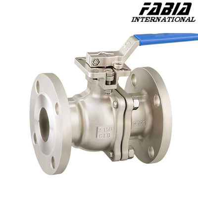 Valvola a sfera azionata ad alta pressione manuale a due pezzi con flange in acciaio inossidabile
