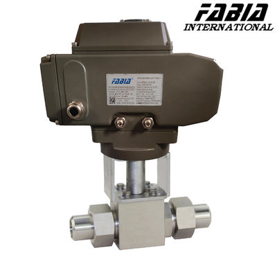 Valvola a sfera elettrica ad alta pressione a due vie Valvola a sfera di saldatura a poppa 1 2