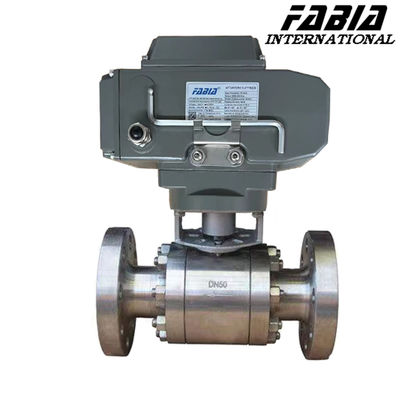 Valvola a sfera ad alta pressione motorizzata a tre pezzi Valvola a sfera a flangia Mini