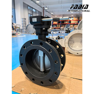 DN200 Worm Gear manuale in acciaio inossidabile alte prestazioni doppia eccentrica valvola farfalla valvola dell'acqua