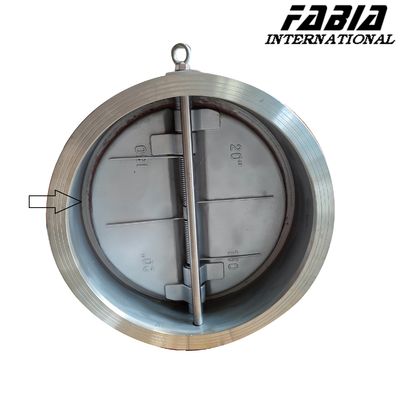 Valvola a farfalla industriale in acciaio inox, grande diametro DN500, valvole di ventilazione
